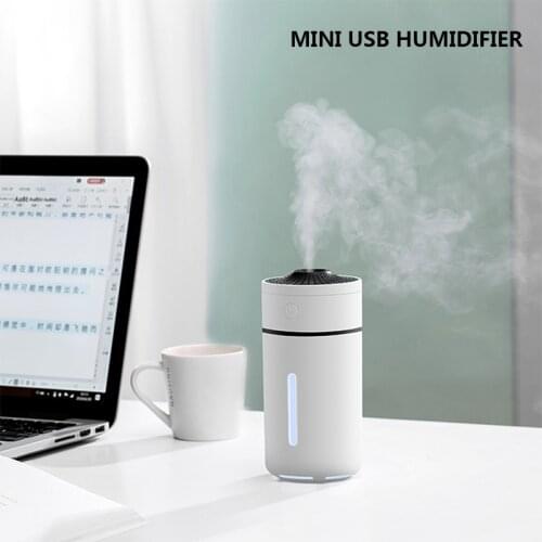 Portable USB Humidifier MINI Ultrasonic Air Diffuser with Colorful LED Light for Room Home Bedroom Office 230ml