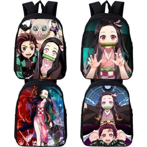 Toddler Demon Slayer Backpack Kids Kindergarten Bag Kamado Nezuko School Backpack Children Mini Book Bags Kid Boy Girls Rucksack