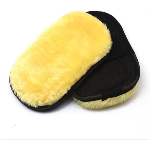 Universal 2020 1pcs Car Styling Wool Soft Car Washing Gloves Cleaning Brush Motorcycle Washer Care Products Accessories