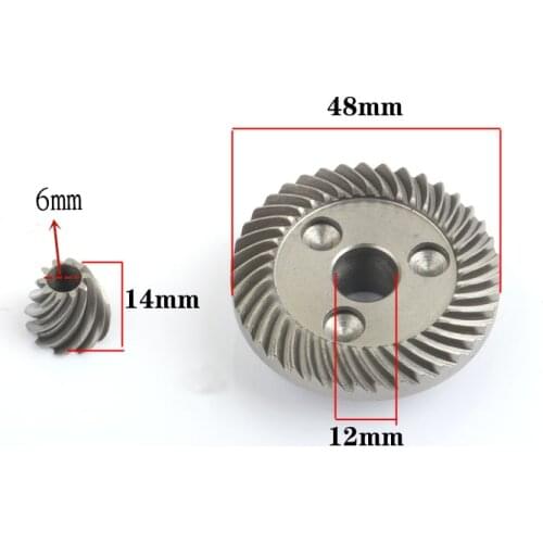 1set Gear Set Replace For Bosch GWS 7-100 GWS 7-115 GWS7-115 GWS845 GWS 750 Angle Grinder Crown Bevel Gear RFS1000 1380 Small