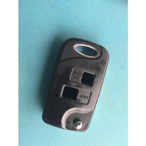 10Pcs/Lot Of New Replacement Folding Key Shell For Toyota 2 Buttons Remote Flip Blank Case With Uncut Toy47 Blade Car Auto Parts