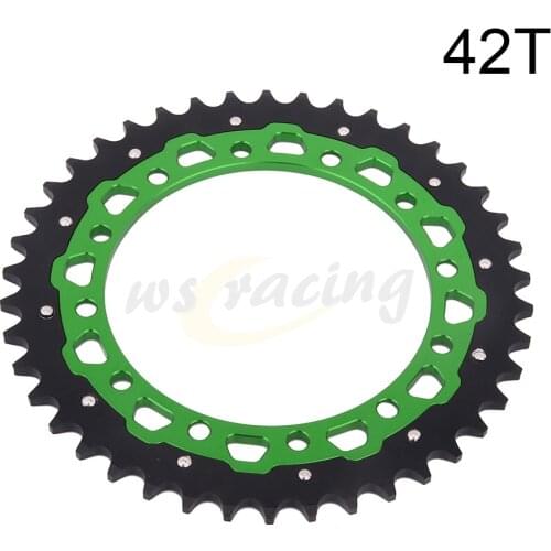 42T 48T 49T 50T 51T Rear Chain Sprocket For Kawasaki Suzuki KDX KLX KX KXF 125 200 220R 250 300R 450 450R 500 650 KX250F RMZ250