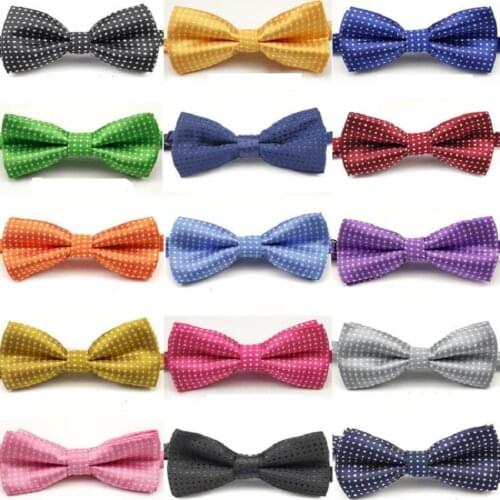 50pc/lot CutePet Dot cotton Bow Tie Dog Cat Bowtie Formal Pet Necktie Adjustable Collar Party Necktie Wedding Dog Tie Y154