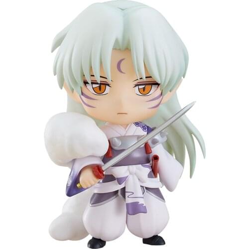 Inuyasha Sesshoumaru Anime Figure Pvc Model Cartoon Toys Q Version 10Cm Anime Peripheral Character Toy Collectibles Model Gift
