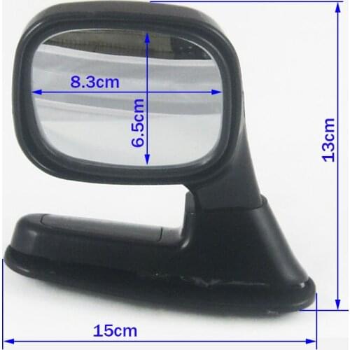 Car Rear View Mirror Automotive Adjustable Wide Angle View Auxiliary Rearview Mirrors Auto Head Cover Side Mirror Black, Silver
