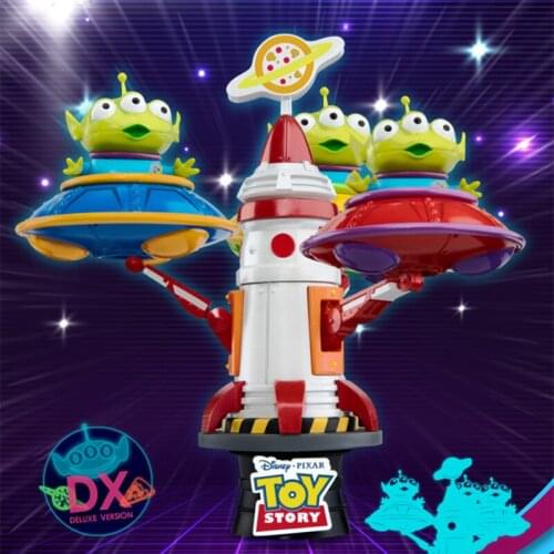 Beast kingdom Disney PIXAR Toy Story Aliens rocket UFO Deluxe Edition Garage Kits Model Kits Collection Gift Toy