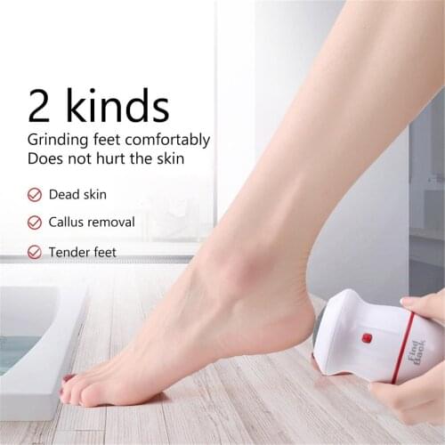 Free shipping Electric Foot Grinder Dead Skin Callus Remover for Foot Pedicure Feet Care for Hard Cracked Foot Files Clean Tools