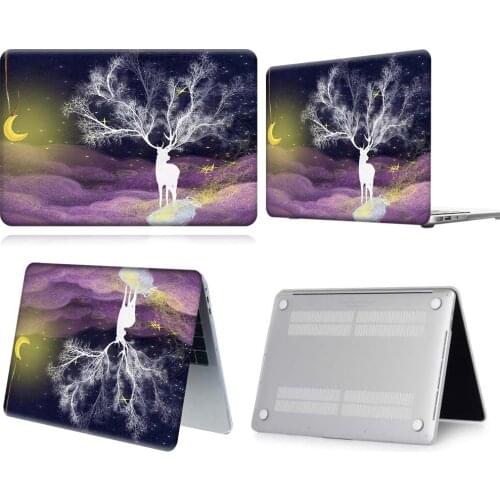 Fantasy Single White Deer Paint Laptop Case For Apple Macbook 12/Air 11 13 A2337/Pro 13(A2251 A2289) 15 16/Pro 13 A2338