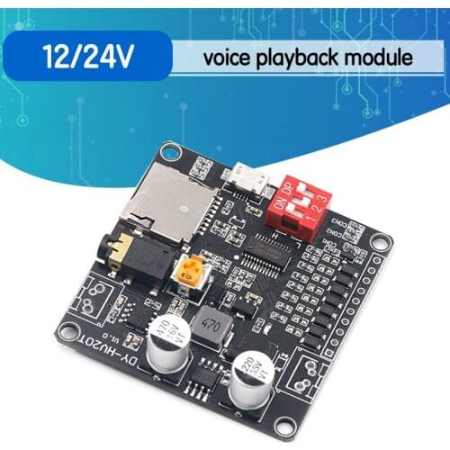 DY-HV20T 12V/24V power supply10W/20W Voice playback module supporting Micro SD card MP3 music player for Arduino