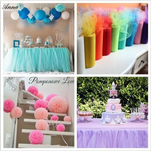 Tulle Roll 15cm 25 Yards Wedding Party Decoration DIY Tutu Fabric Decorative Crafts Christmas Kids Queen Skirts