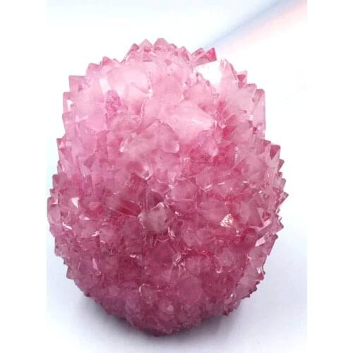 Beautiful pink crystal cluster lamp, decoration, home, birthday gifts, furnishings