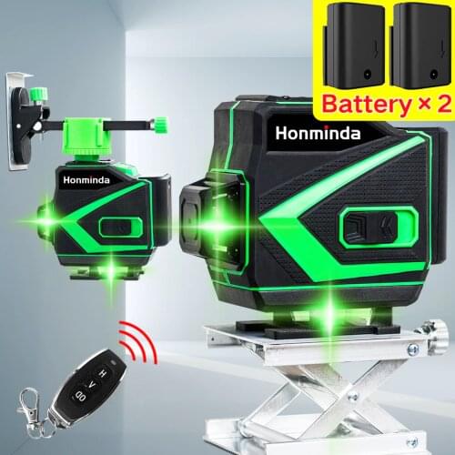 12 Lines Green Laser Level 360 Horizontal And Vertical Cross Lines With Auto Self-Leveling super powerful Indoors and Outdoors
