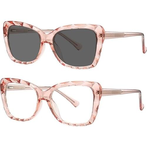 2020 New Sunglasses Photochromic Finished Women Myopia Eyeglasses Frame with Color Lens Sun Glasses Myopia Eyewear UV400 NX