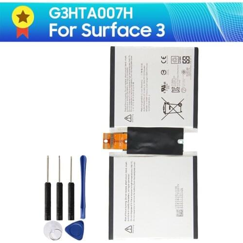 Genuine Replacement Battery G3HTA007H for Microsoft Surface 3 1645 Surface3 G3HTA003H G3HTA004H +tools Quality Product 7270mAh