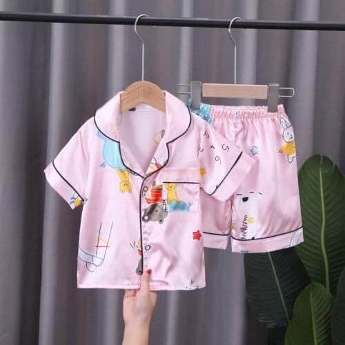 2021 Summer Children Clothing Set Pajamas Boys Clothes Pants Sleepwear Kids Pajamas For Girls Toddler Baby Outfits Child Pyjama