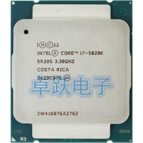 Intel I7 5820K CPU,Six Cores,3.3 GHz,I7-5820K 140 W Desktop product ,free shipping