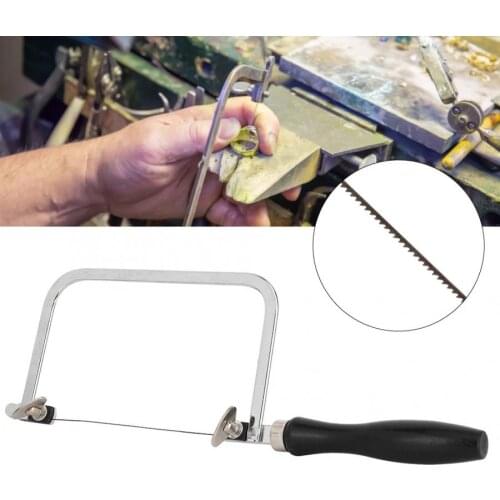 Professional Portable Saw Bow Jewelry Wire Carved Black U-shaped Handle Tool for Jewelry Processing Crafting Making Tool f