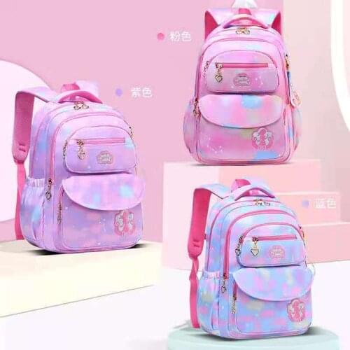 2021 New Causal School Bags For Girls Primary Student Shoulder Orthopedic Backpack Large Capacity Water Proof Light Mochila