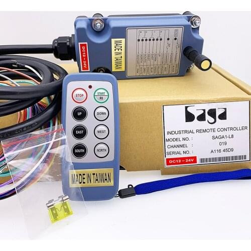 SAGA-L8 6 buttons single speed electric radio wireless industrial remote controller crane