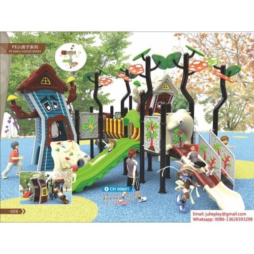 PE house series, tree house, outdoor playground equipment, CE approved,CH00601