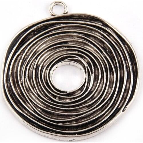 Free shipping zinc alloy circle charms for DIY making bracelet,necklace jewelry metal beads charm