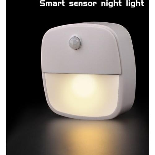 LED Sensor Night Light PIR Motion Sensor Dual Induction Lamp USB Wireless Rechargeable Wall Cabinet Bedside Stairs Toilet Light