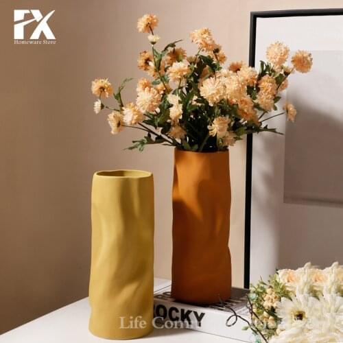 Living Room Decoration Nordic Decoration Home Europe Tabletop Flower Vase Ceramics Home Decor Vases for Flowers Wedding Vase