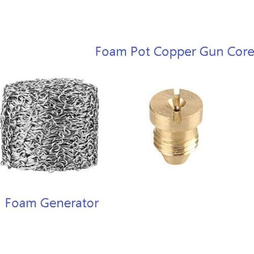 High Pressure Water Gun Foam Generator Foam Pot Copper Foam Gun Core Stainless Steel Filter