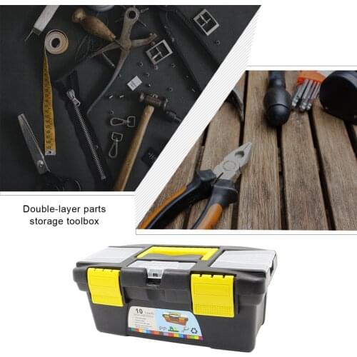 10 Inch 12.5Inch Multifunctional Instrument Parts Hardware Tool Storage Box ABS Plastic Toolbox Electrician Box