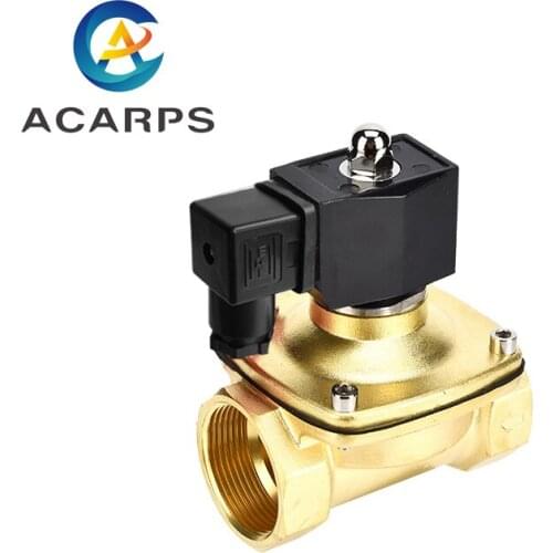 1-1/4" Brass Normally Closed Solenoid Valve IP65 Fully Enclosed Liquefied Petroleum Gas Natural Gas Switch Valve Water Valve