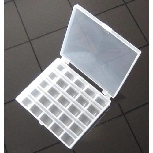 1 piece empty plastic bobbin box, storage bobbin tool