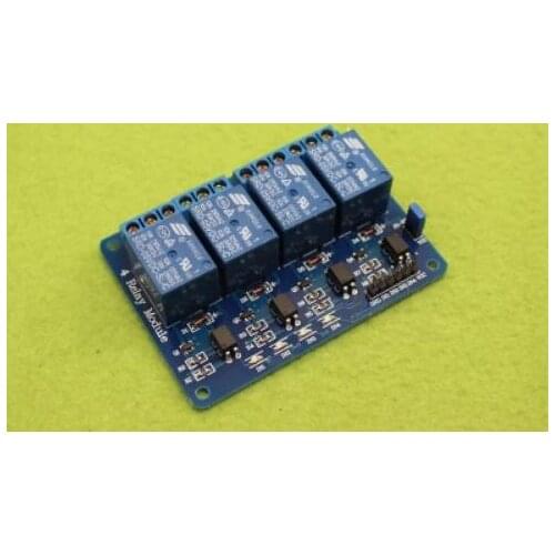 30pcs/lot With optocoupler 4 channel 4-channel relay modules relay control panel PLC relay 5V four way module