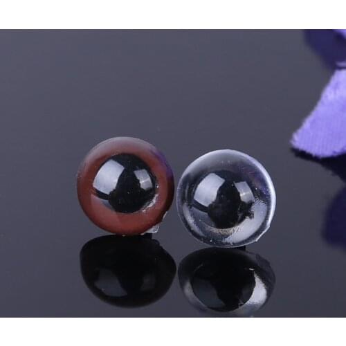 T5EC 48pcs/set DIY Multicolor Triangle Nose Round Safety Eyes with Washers for Bear Puppet Dolls Toys Accessories