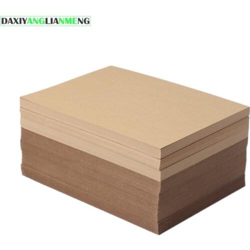 50pcs free shipping A4 size 21x29.7cm Kraft paper 300gsm card paper gift packing cardboard DIY model party wedding decorations