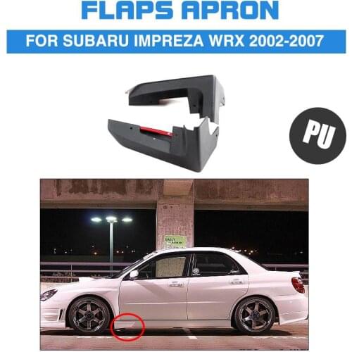 Auto Car Side Skirts Splitters Cover Trims For Subaru Impreza WRX 2002-2007 PU Unpainted Black Primer