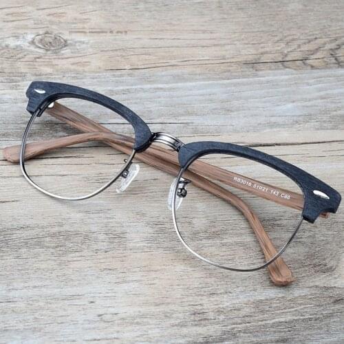 AZB Wood Glasses Prescription Frame Men Optical Lenses Myopia Eyeglasses Eyewear Eyeglass Frame for Women oculos de grau