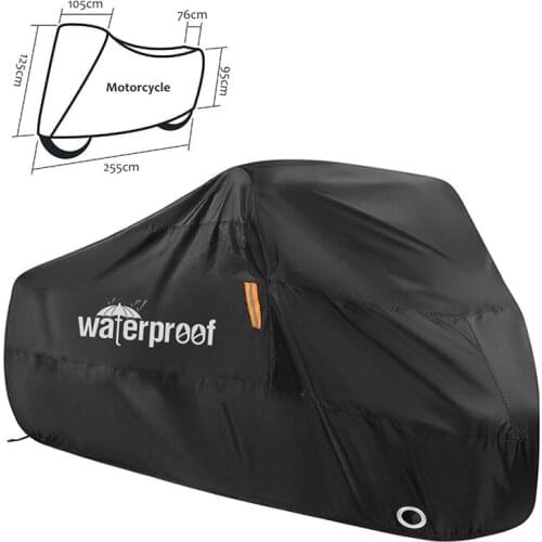 Motorcycle Cover Bike All Season Waterproof Dustproof UV Protective Outdoor Moto Scooter Motorbike Rain Cover with Storage Bag