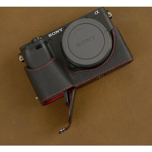 For Sony A6000 A6100 A6300 A6400 Camera Genuine leather cowhide Bag Body BOX Case Protective sleeve box base