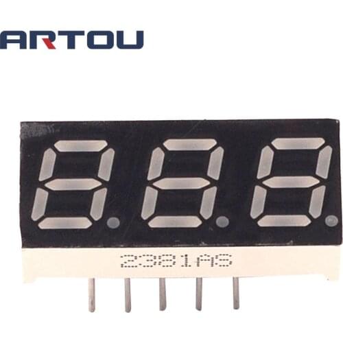 10PCS Common Cathode 3Bit Digital Tube 7 segment 0.28" Blue LED Display