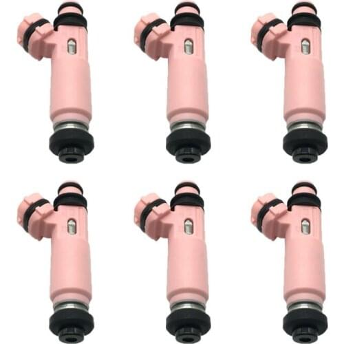 6pcs Fuel Injector Nozzle For Mitsubishi Pajero Sport 6G72 3.0 V6 V73 OEM 195500-4140 MR507376 1955004140
