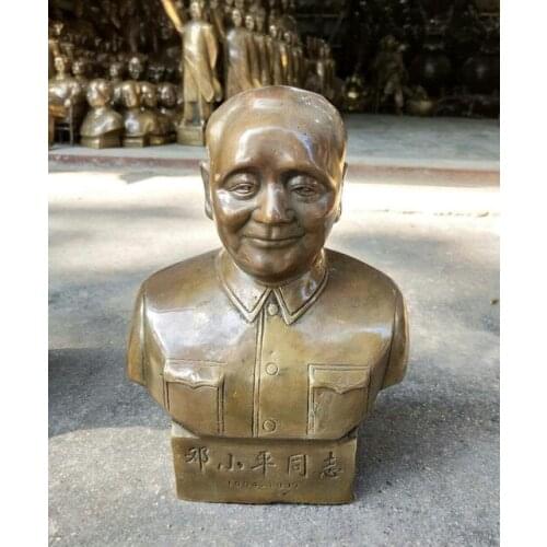 Chinese Great Leader Deng Xiaoping Revolutionist Mao Bust statue Sculpture