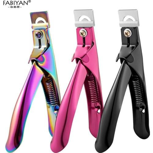 Nail Art Edge Finger Clipper False Tips French Nippers Stainless Steel Cutter Scissors Trimmer Acrylic Gel Polish Manicure Tools