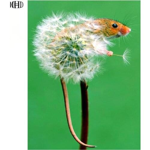 MHD 3D Diamond Painting cross stitch Mosaic Pictures little mice animal of Rhinestones Home Decor DIY Diamond Embroidery Icons