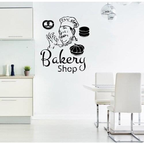 Cartoon Bakery Wall Sticker Wall Decal Sticker Home Decor Living Room Bedroom Wall Stickers Waterproof Wallpaper