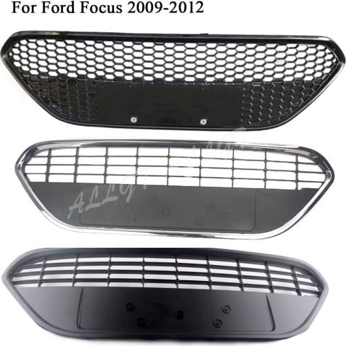 Car Balck Front Bumper Grill Lower Grille Trim Cover For Ford Focus 2009 2010 2011 2012 Hatchbback Sedan