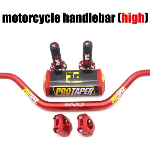 Handlebar For PRO Taper Pack Bar 1-1/8" Handle bar Pads Grips Pit Pro Racing Dirt Pit Bike Motorcycle CNC 28mm Adapter