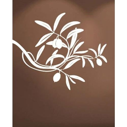 Tree Branch Wall Sticker Olive Branch Wall Decals Home Decor Wall Art Vinyl Murals Room Decoration Flower Shop Wallpaper