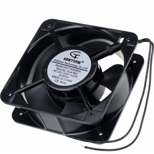 2Pcs Gdstime 220V 240V 15cm 15050 150mm 150mm x 50mm Cooler PC Computer AC Cooling Fan