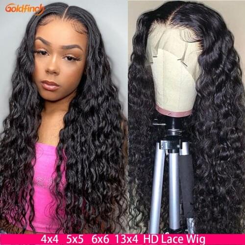 5x5 6x6 Lace WaterWave Wig 13x4 Water Wave Frontal Wig Hd Transparent Lace Front Human Hair Wigs Indian Water Wave Full Lace Wig