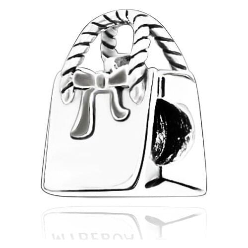 Fit Original Pandora Bracelets Girl Gift 925 Sterling Silver Beads Handbag Charm Women DIY Fashion Jewelry